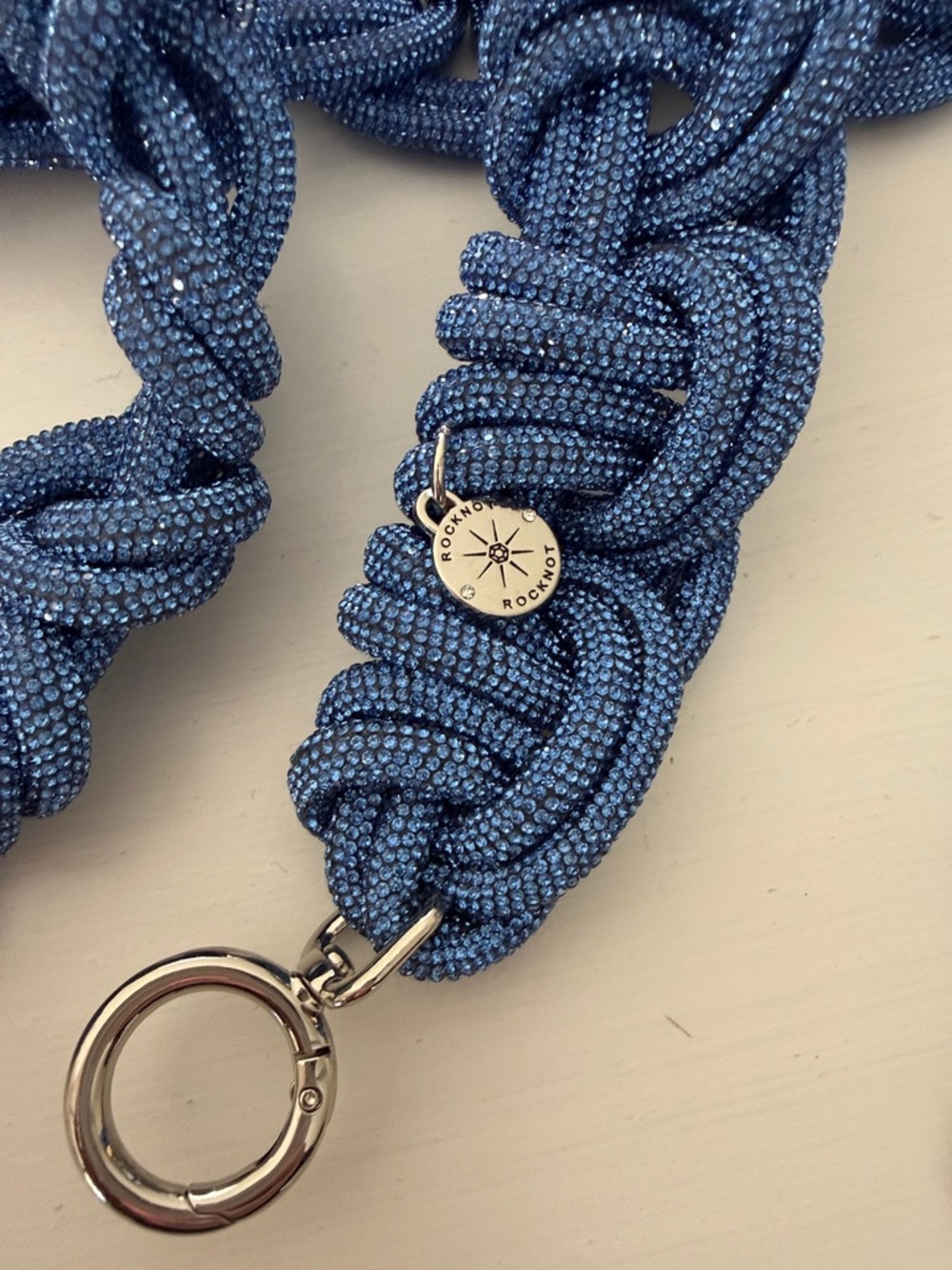 NEW Blue Knotted Rope Chain Strap for Bags - ROCKNOT - Picture 2 of 7
